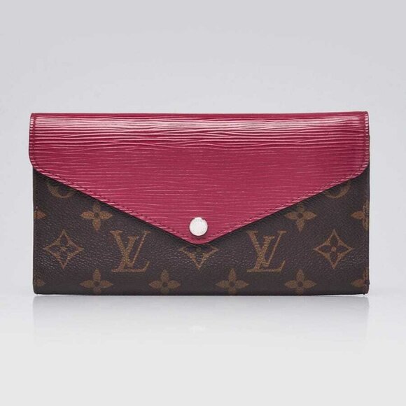 Louis Vuitton Fuchsia Epi Leather and Monogram Canvas Marie-Lou Long Wallet - Picture 1 of 10